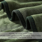 HOZY Soft Blanket Queen Size Fleece Warm Fuzzy Throw Blankets for The Bed Sofa Lightweight 350GSM Green 90"*90"