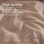 Monbix Full Comforter Set - 7 Pieces Rust Pink Bed in a Bag Full Size Bedding Sets with Comforters, All Seasons Down Alternative Comforter with Sheets,Pillowcases & Shams