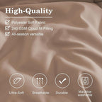 Monbix Twin XL Size Comforter Set - Extra Long 5 Pieces Dorm Bedding Sets, Quilting Design Fluffy Bed in a Bag Twin XL with Sheets, Pillowcase & Sham(Rust Pink)