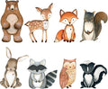 Back40Life Forest Critters Painted Wooden Animal Cutout Shapes (Small (Bundle of 8))
