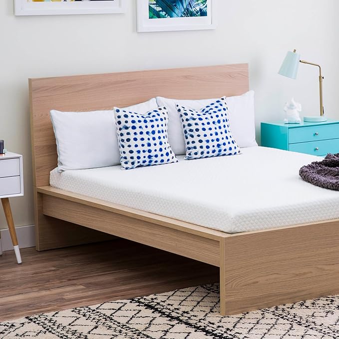 Linenspa 5 Inch Gel Infused Memory Foam Mattress - Full Size - Firm - Low Profile Bed - Mattress in a Box - Youth or Kids Bed - Guest Bedroom - Pressure Relieving and Breathable - CertiPur Certified