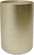 Christopher Knight Home Rache Modern Round Accent Table with Hammered Iron, Gold 16 in x 16 in x 22.25 in