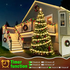 KNONEW 164FT 1000LED Rope Lights for Outside,Outdoor String Lights Waterproof 8 Modes Clear Tube Light for Indoor,Bedroom,Wedding,Garden,Patio,Christmas,Tree,Rv,Holiday Decoration(Warm White)