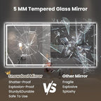 84"X40" LED Bathroom Mirror with Front Lights and Backlit, Anti-Fog, Dimmable, Shatter-Proof Tempered Glass, Lighted Bathroom Vanity Mirror for Wall with 3 Colors, Memory Function