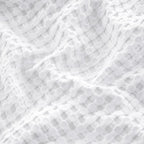 Bedsure Cooling Cotton Waffle Full Size Blanket - Lightweight Breathable Blanket of Rayon Derived from Bamboo for Hot Sleepers, Luxury Throws for Bed, Couch and Sofa, White, 80x90 Inches