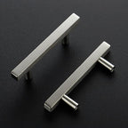Ravinte 25 Pack Cabinet Handles 3 Inch Brushed Nickel Cabinet Pulls Square Hardware for Kitchen Cabinets - 5 Inch Total Length