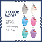 Disney Frozen Olaf Color-Changing LED Night Light, Plug-in, Dusk-to-Dawn Sensor, High/Low White, Collectors Edition, UL-Listed, Ideal for Bedroom, Nursery, Bathroom, 46693