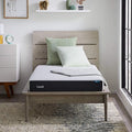 Lucid 6 Inch Memory Foam Mattress – Low Profile – Medium Firm Feel - Infused with Bamboo Charcoal and Gel - Bed in a Box - Temperature Regulating - Breathable - Twin XL Size