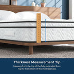 Vesgantti Twin Mattress 10 Inch, Fiberglass-Free | Cool Sleep Hybrid Single Mattress in a Box - Memory Foam & Pocket Springs, Ergonomic Design, Pressure Relief, Medium Firm Feel, 39"*75"*10"