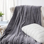 Walensee Fleece Blanket Plush Throw Fuzzy Lightweight (California King Size 108x102Dark Grey) Super Soft Microfiber Cal King Size Flannel Blankets for Couch, Bed, Sofa Warm and Cozy for All Seasons