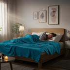 Utopia Bedding Fleece Blanket Throw Size Turquoise 300GSM Luxury Anti-Static Fuzzy Soft Microfiber Blanket for Couch, Sofa and Bed (60x50 Inch)
