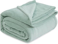 Bedsure GentleSoft Fleece Blanket California King Sage Green - Lightweight Plush Fuzzy Cozy Soft Bed Blankets, 102x96 inches