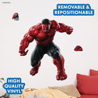 Marvel Captain America: Brave New World Red Hulk Wall Decal - 23" Avengers Hulk Vinyl Stickers for Bedroom Bathroom Decor - Peel and Stick Room Decorations