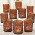 12pcs Votive Candle Holder for Wedding, 2.7 * 3.5in Large Amer Glass Tea Light Candle Holders Bulk, DIY Wax Filling Romance Tealight Candle Holders for Home Table & Christmas Thanksgiving (12)