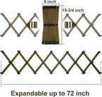 WEBI Accordion Wall Hanger,Accordion Hat Rack for Wall,Expandable Wooden Coat Rack Wall Mounted,Accordion Hook Rack for Hats,Caps,20 Peg,Dark Walnut
