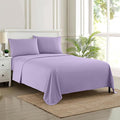 Queen Size Bed Sheets - Breathable Luxury Sheets with Full Elastic & Secure Corner Straps Built In - 1800 Supreme Collection Extra Soft Deep Pocket Bedding Set, Sheet Set, Queen, Lavender