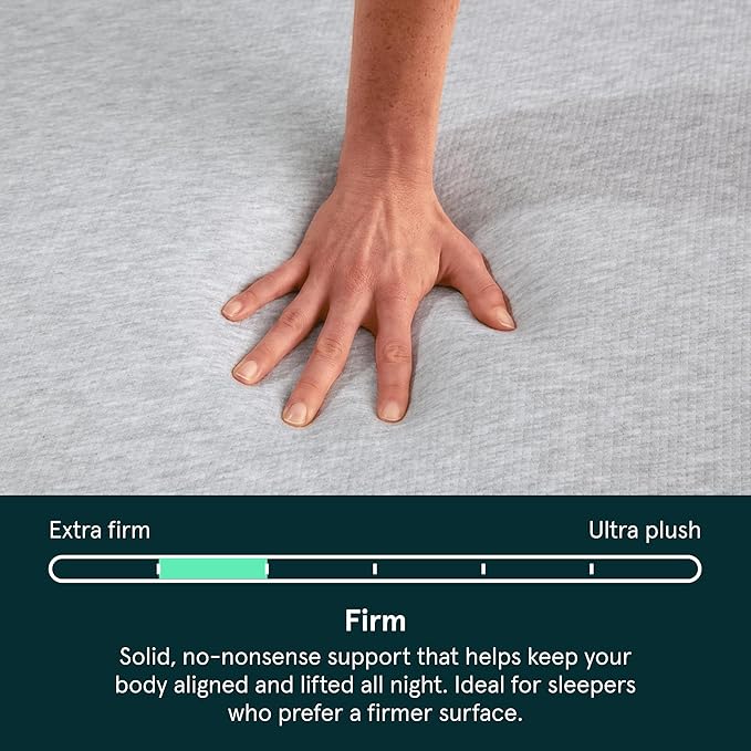 Kin By Tuft & Needle Firm 8" Queen Adaptive Foam Mattress in a Box, Cooling Pressure Relief, Balanced Support, 100 Night Trial, Fiberglass-Free, CertiPUR-US, 10-Year Limited Warranty