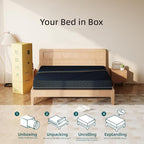 Crystli Queen Mattress 10 Inch, Gel Memory Foam Queen Size Mattresses, Activated Charcoal Infused, Medium Firm Bed Mattress in a Box for Pressure Relief, Fiberglass-Free, CertiPUR-US Certified, Black