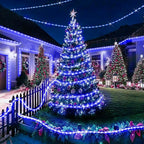 KNONEW 164FT 1000LED Rope Lights for Outside,Outdoor String Lights Waterproof 8 Modes Clear Tube Light for Indoor,Bedroom,Wedding,Garden,Patio,Christmas,Tree,Rv,Holiday Decoration(Blue)