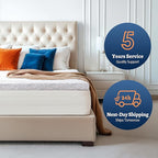 Subrtex Memory Foam Mattress Topper Full, 4 Inch Mattress Topper for Pressure Relieving, Mattress Pads Breathable Bed Topper with Removable Washable Cover