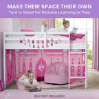 Disney Princess Loft Bed Tent - Curtain Set for Low Twin Loft Bed (Bed Sold Separately) by Delta Children