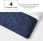 Bedsure King Size Comforter Set - Navy Soft Bedding for All Seasons, Cationic Dyed Bed Set, 3 Pieces, 1 King Size Comforter (104"x90") and 2 Pillow Shams (20"x36"+2")