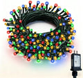 RPGT Christmas Light 100 LEDs 41ft Green Cable Wire Fairy String Twinkle Lights Plug in 12 Modes for Xmas Tree, Party, Indoor,Outdoor, Garden, Wedding, Home Decoration (Multi Color)