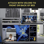 Batman Loft Bed Tent - Curtain Set for Low Twin Loft (Bed Sold Separately) by Delta Children (Pack of 10)