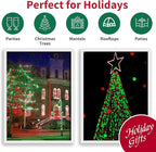 LAMPHOME Super-Bright Extendable Christmas Lights Decoration 100 Lights 19.6ft UL Certified Mini Bulb String Lights for Outdoor Christmas Tree Garden Party Patio Garland Decor (Red+Green)