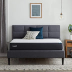Lucid 8 Inch Memory Foam Mattress - Medium Firm Feel - Infused with Refreshing Bamboo Charcoal and Cooling Gel - Bed in a Box - Temperature Regulating - Pressure Relief - Breathable - Full Size