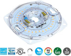 4" PCB Size 4000K Dimmable LED Light Engine 5.39" Overall Size, 17W 1200LM 120V CRI90, Retrofit Light Kit for Ceiling Fan, Pendant, Lantern Garden，Ceiling Flush， UL/ES/JA8