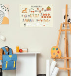 Numbers 123 Education Rectangular Canvas Banner-Flag Wall Sign Decor for Baby Toddler Boy Girl Kids,Nursery Kindergarten Kids Room Bedroom Reading Room Decor-Baby Shower Birthday Christmas Gift