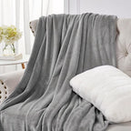 Walensee Big King Szie Fleece Blanket, Oversized Plush Throw, Giant Large Fuzzy Lightweight (King Size 108x90 Grey) Super Huge Soft Microfiber Blankets for Couch, Bed, Sofa, and Cozy for All Seasons