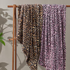 BEDELITE Pink Leopard Twin Size Blanket – Soft & Cozy Cheetah Blanket for Couch, Bed & Sofa, Lightweight Fleece Animal Print Decor, 60"x 80", Pink