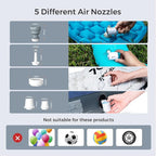 FLEXTAILGEAR Tiny Portable Air Pump Ultra-Mini, with 1300mAh Battery USB Rechargeable to Inflate Deflate for Pool Floats Air Bed / Mattress Swimming Ring Vacuum Storage Bags