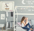 Silly Goose Nursery Rectangular Canvas Banner-Flag Wall Sign Decor for Boys Girls Toddler Kids,Baby Room Above Crib Playroom Reading Room Bedroom Decor-Easter Baby Shower Birthday Christmas Gift