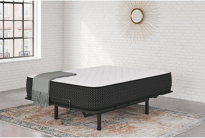 Signature Design by Ashley Limited Edition Firm 12 Inch Hybrid Mattress with Gel Memory Foam and Edge Support for Cool Sleep and Pressure Relief, King, Fiberglass Free, Mattress In A Box