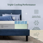 ZINUS 8 Inch Ultra Cooling Gel Memory Foam Mattress, Twin, Cool-to-Touch Soft Knit Cover, Pressure Relieving, CertiPUR-US Certified, Mattress in A Box, All-New, Made in USA
