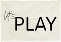 Let's Play-Playroom Rectangular Canvas Banner Flag Poster Wall Sign Decor for Boy Girl Kids Teen,Nursery Playroom Homeschool Baby Room Bedroom Home Dorm Decor-Baby Shower Birthday Christmas Gift