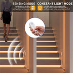 PAUTIX COB LED Strip with Motion Sensor,5V USB LED Tape Light 2700K Warm White,9.84ft Super Bright,Dimmable Motion Activated LED Strip Light for Bedroom,Cabinets,Kitchen,Stair,Closet Lighting Projects