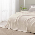 BEDELITE Fleece Blanket King Size Blankets for Bed, Luxury Plush Cozy Fuzzy Blanket 108x90 inches, Super Soft Warm Lightweight Throw Blanket All Seasons Suitable, Beige