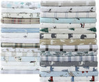 Eddie Bauer - Twin Sheets, Cotton Flannel Bedding Set, Brushed For Extra Softness, Cozy Home Decor (Dog Friends White, Twin)
