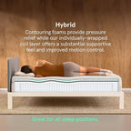 Tuft & Needle Original Hybrid Medium Cal King Mattress, Adaptive Foam, Individually-Wrapped Coils, Cooling Pressure Relief, 100 Night Trial, Fiberglass-Free, CertiPUR-US, 10-Year Limited Warranty