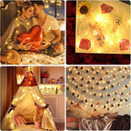 led Fairy Lights Waterproof 16.4ft String Lights Battery Operated for Wedding, Home, Garden, Party, Christmas Decoration, Warm White
