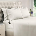 DREAMCARE Queen Sheet Set – 6 pcs Cooling Bed Sheets – up to 21” Deep Pocket Queen Sheets Set – 2500 Supreme Collection – Extra Soft 100% Brushed Microfiber Hotel Luxury with Side Pocket – Ivory