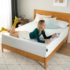 ZINUS 12 Inch Queen Green Tea Memory Foam Mattress [New Version], Fiberglass free, Medium Firm Feel, Zoned Pressure Relief, Certified Safe Foams & Fabric, Mattress in A Box