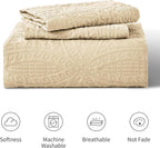 Love's cabin California King Size Quilt Bedding Set Camel Bedspreads - Cal King Summer Lightweight Bedspread Comforter - Coin Pattern Coverlet for All Season - 3 Pieces (1 Quilt, 2 Pillow Shams)