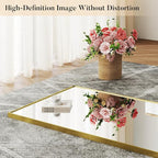 DUMOS Wall-Mounted Full Length Mirror 59"x 17" for Bedroom, Full Body Floor Mirror with Stand, Hanging or Leaning for Wall, Gold