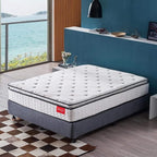 Twin Mattress 11.4 Inch Memory Foam Innerspring Independently Encased Coil Hybrid Mattress - Pillow Top Mattress in a Bag