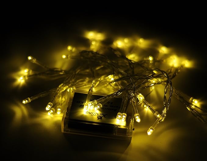 Karlling Battery Operated Warm White 40 LED Fairy Light String Xmas Party Decoration(Warm White,10 Pack)